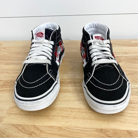 Vans Old Skool Rose Thorns Mid Sneakers, Women’s Size 7 - Picture 3 of 8